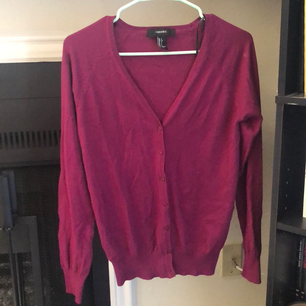 Purple forever 21 cardigan!